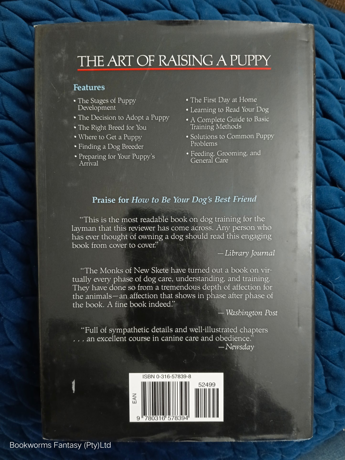 The Art of Raising a Puppy by The Monks of New Skete